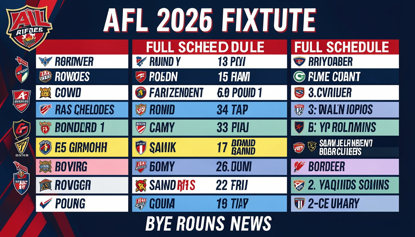 AFL 2026 Fixture