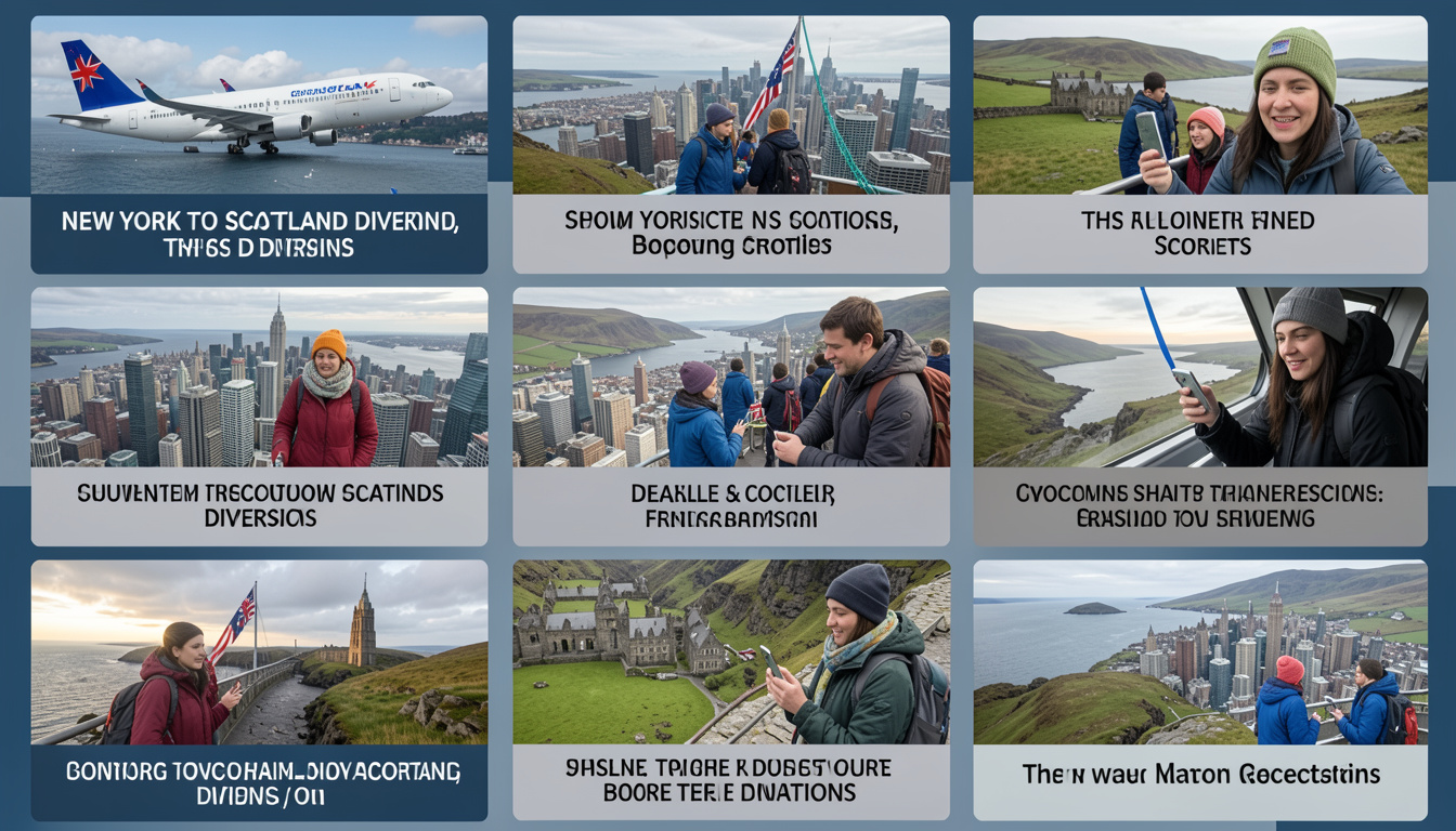 new york scotland flight diversion